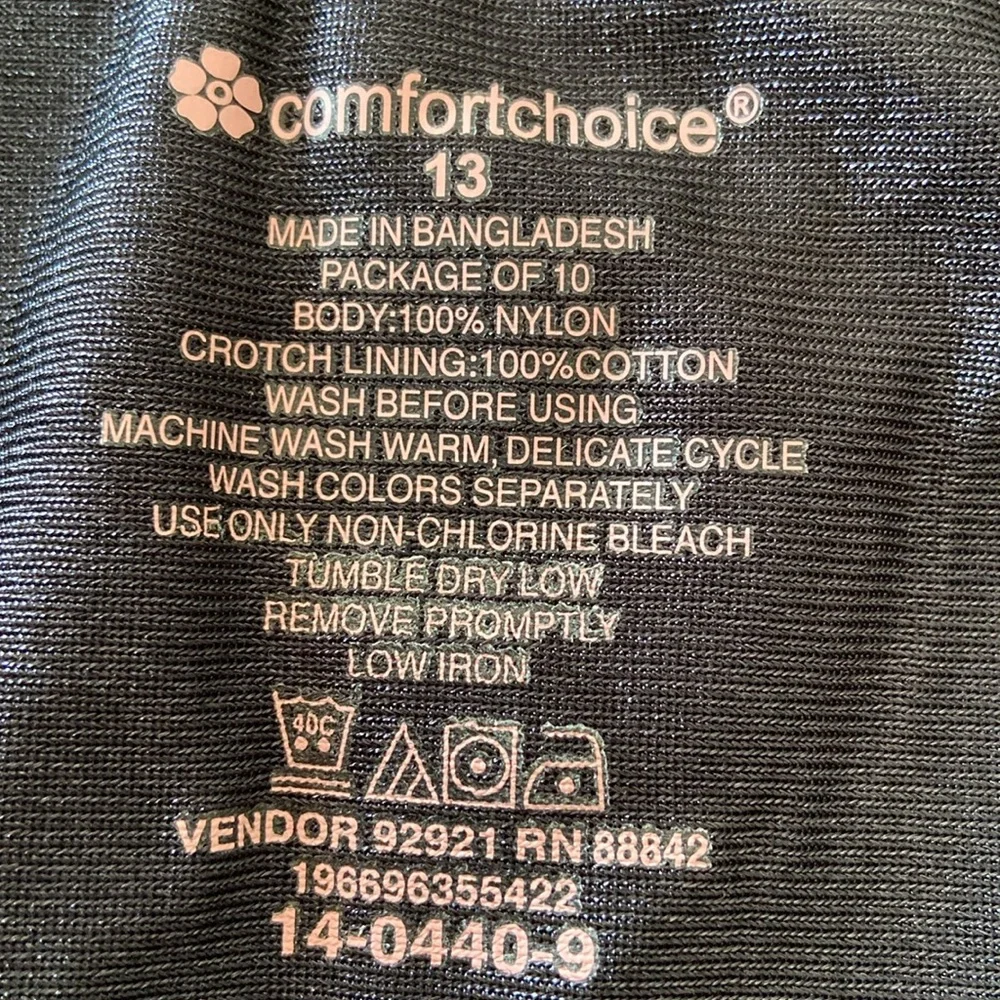 New 7 Pack Nylon Silky brief Panties 13 5X 6X Comfort Choice Woman within - Picture 5 of 6